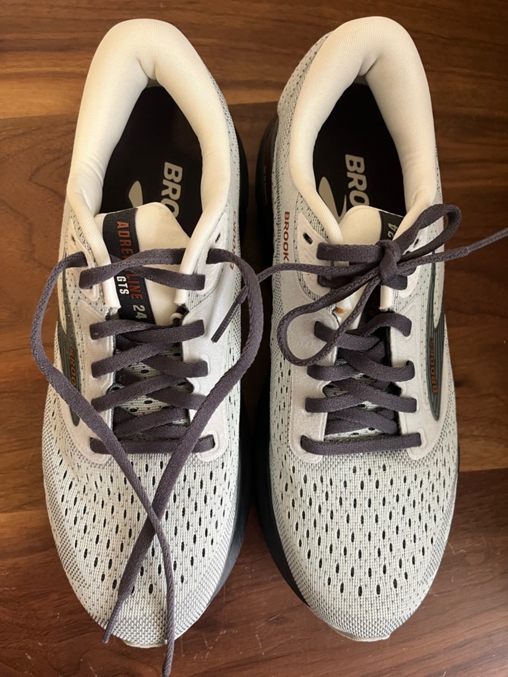 Brooks Adrenaline GTS 24 Running Shoes Mercury/Ebony/Copper Womens SZ 8.5 Med - Picture 2 of 7
